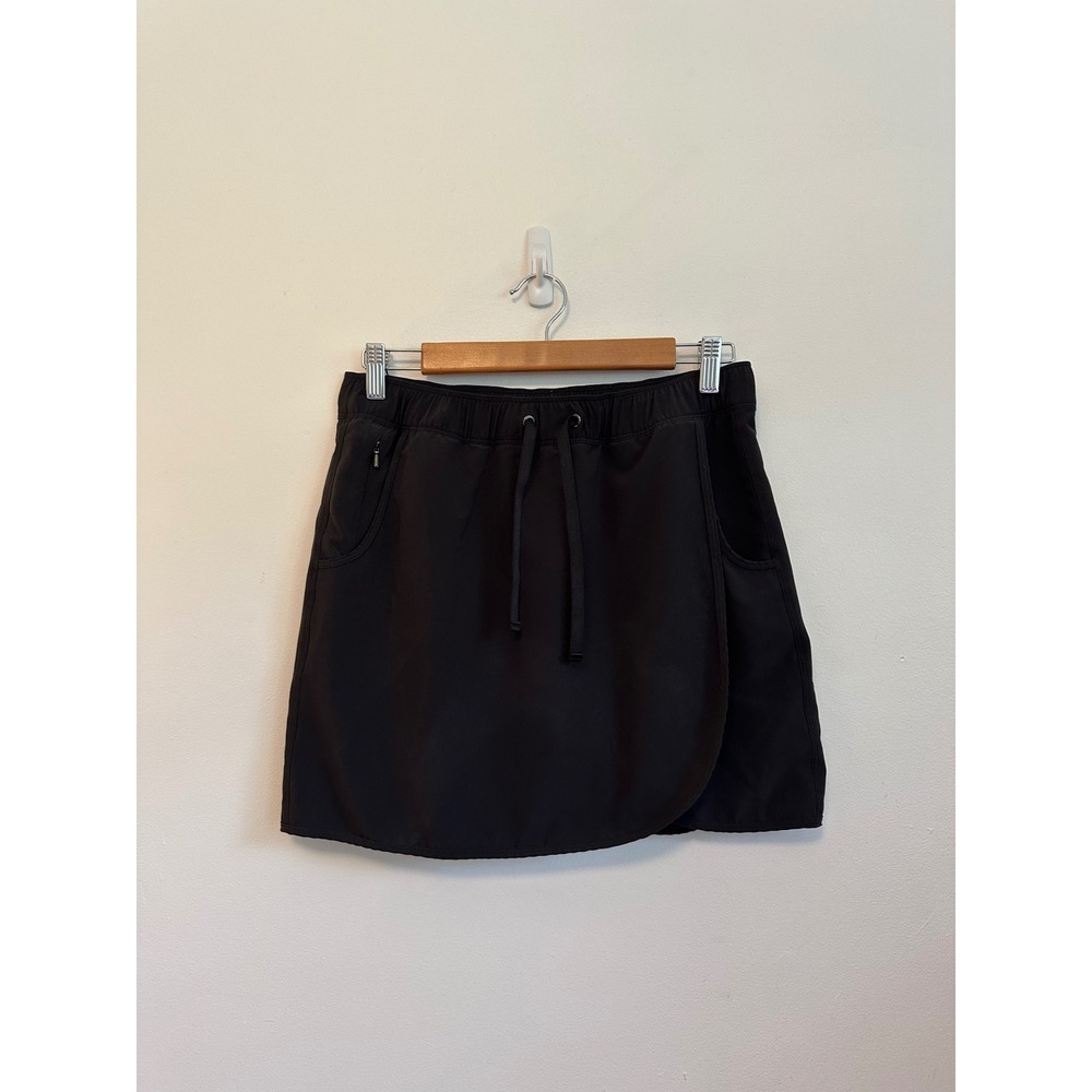 Patagonia Black Active Hiking Skort with Drawstring‎ Elastic Waist | Size Small